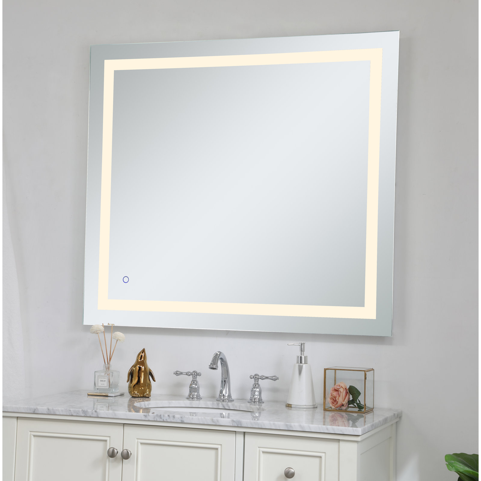 Scoles Flat Wall Mirror, 40" x 36"
