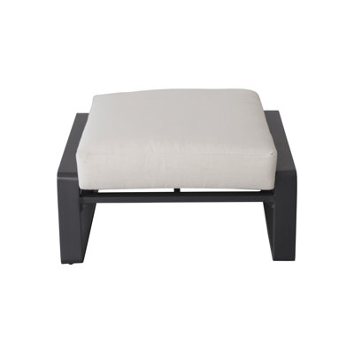 Repose-pieds de patio en aluminium avec coussin de siège Jeremy
