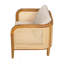 Chaise avec accoudoirs rembourrée pour l'extérieur