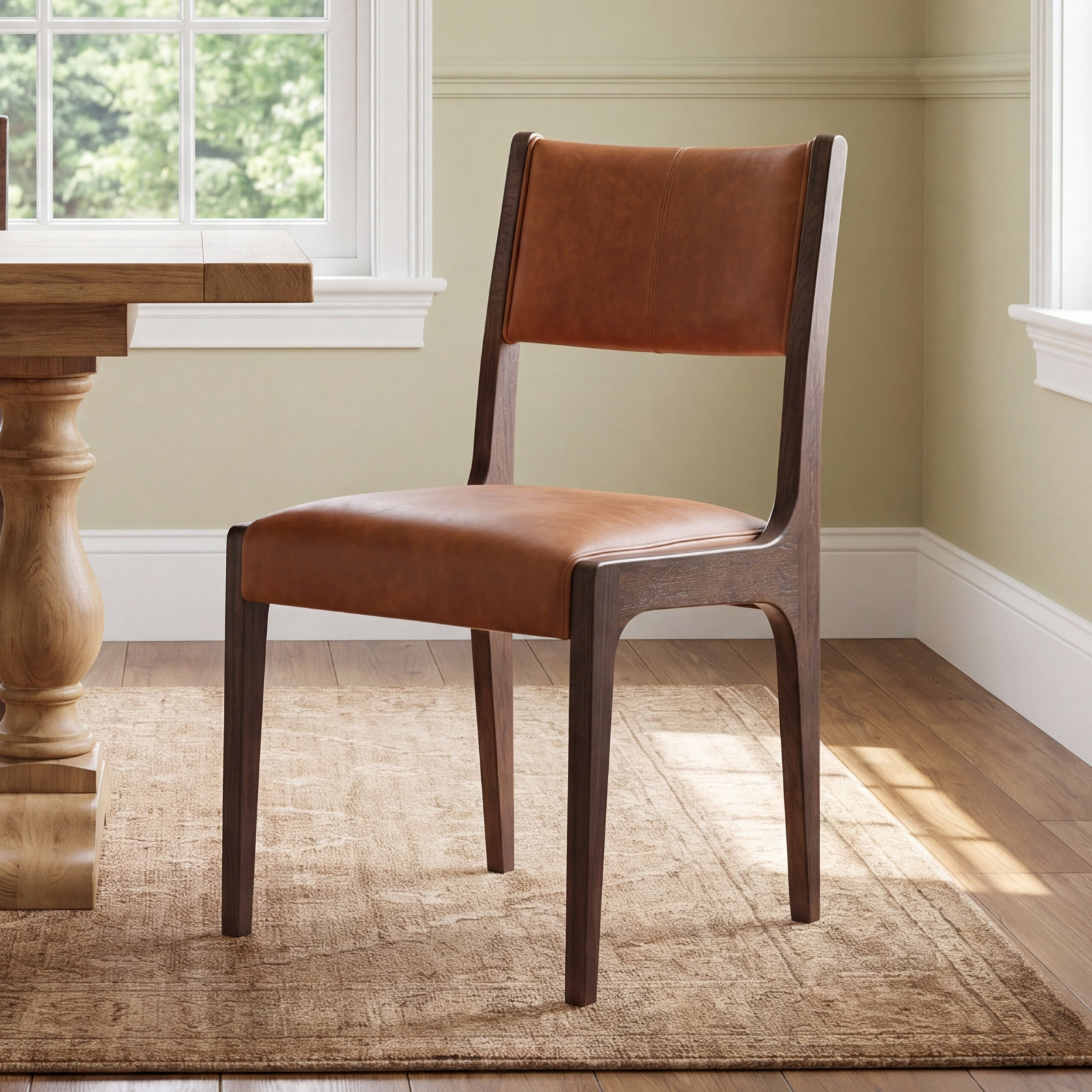 Bruna Leather Side Chair