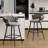 Upholstered Counter Stool With Metal Frame-986813603-986813602