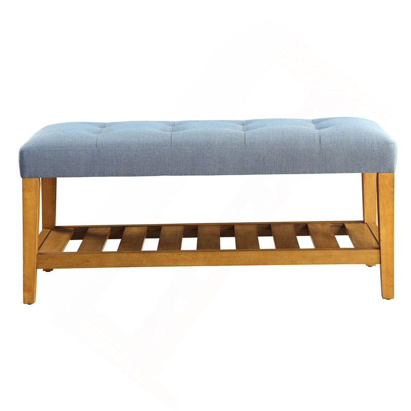 Banc capitonné capitonné, Bleu clair