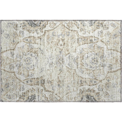 Premium Machine Washable Alliah AMF95 Linen Rug