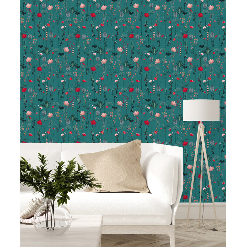 Floral Tile, 25" W x 225" L
