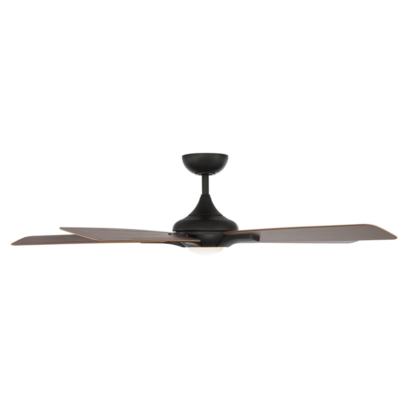 Mykonos 5 - Blade Smart Ceiling Fan with Remote Control and LED Light Kit Included, Works With Alexa and iOS / Android App
