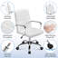 Chaise de bureau à dossier moyen avec accoudoirs pivotant à 360 ° Wanetta-1970484919
