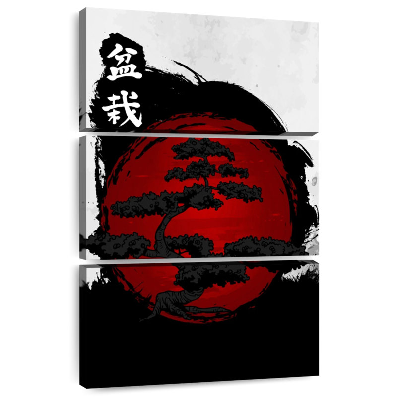 Harnek japonais Bonsai Kanji, H 32 po x l 20 po