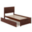 Lit plateforme en bois massif Jeinny avec pied et gigogne assortis-835714342-835714343