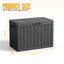 Boîte de rangement verrouillable en résine résistante à l'eau 30,77 "l 45 gallons (noir)-122550063