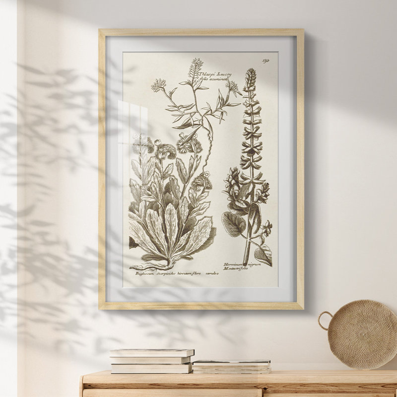 Lavande désert II - Toile tendue avec châssis, H 25,5 po x l 17,5 po, Naturel