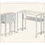 Bureau rabattable pliable avec sac de rangement, tablette et roulettes, bureau à domicile peu encombrant pour petits espaces-450105872-450105876