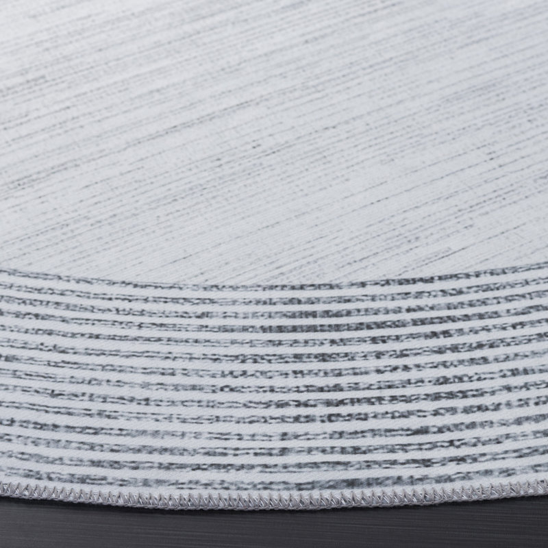 Joal Performance Machine Washable Striped Rug, Round 6'