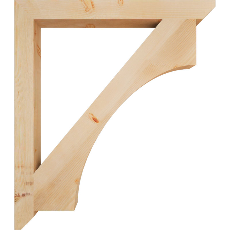Support en bois Westlake, Sapin de Douglas, H 48 po x l 3,5 po x P 42 po