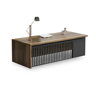 Walnut Rectangular Solid Wood Writing desk