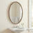  Ellis Beaded Brass Oval Mirror