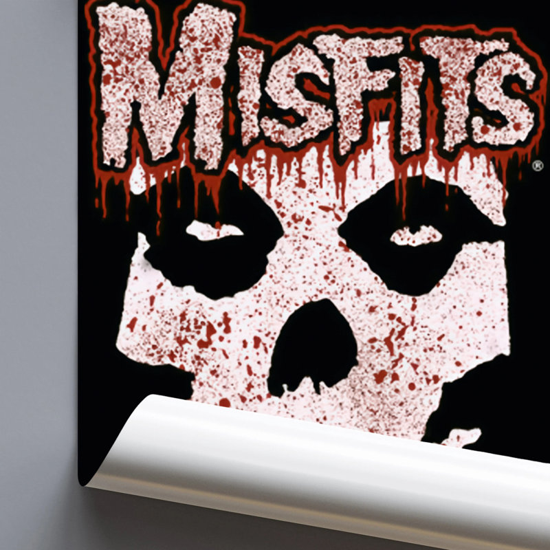  Officiellement sous licence Misfits - Splatte Art - 24 po x 36 po - reproduction décorative - papier affiche - prêt à encadrer
