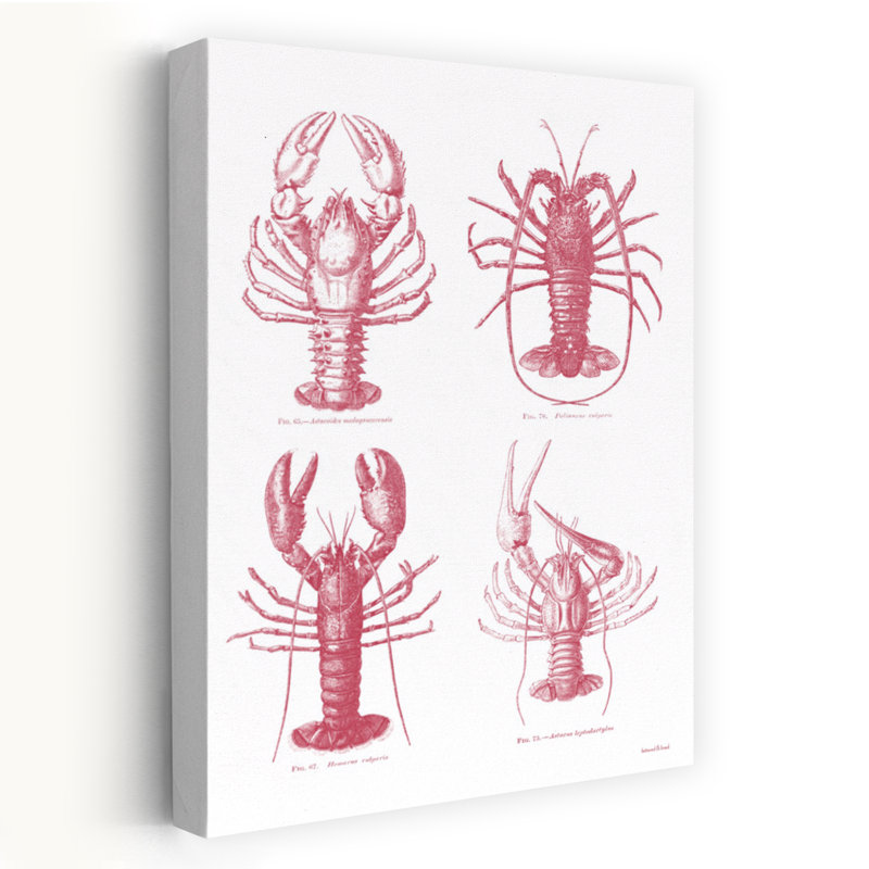 Homard, art côtier, H 24 po x l 16 po