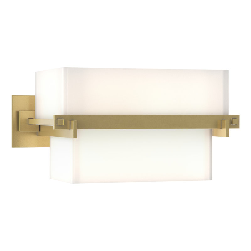 Kakomi 2 Light Flush Mount Scone, Small, Modern Brass