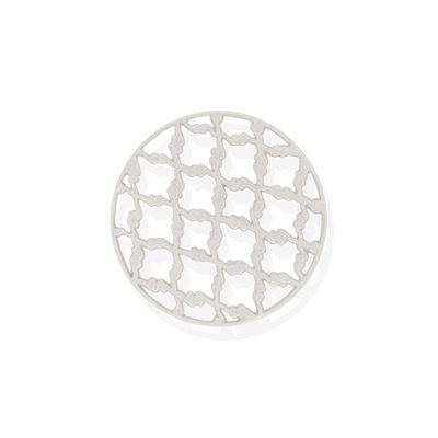 Geo Lattice Handcrafted Aluminum Trivet – 8"