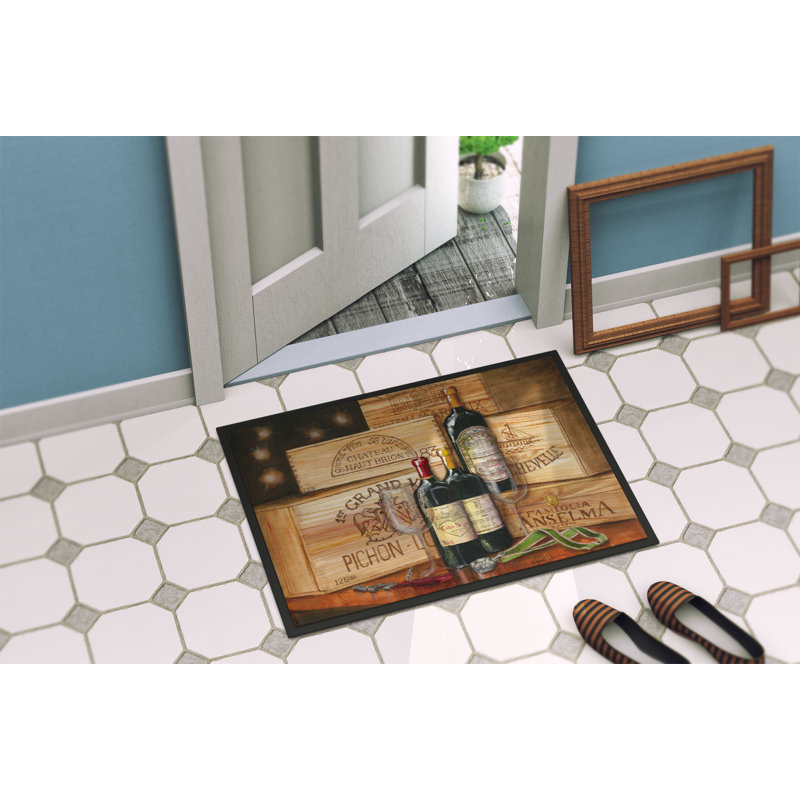 Tapis d'extérieur antidérapant Peavey Wine Gran Vin, Rectangle 1 pi 6 po x 2 pi 3 po