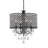 Camryn 4-Light Dimmable Crystal Drum Chandelier