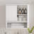 Wall Bathroom Cabinet, Bathroom Storage Cabinet Wall Mount With Sliding Barn Door And 1 Open Adjustable Shelf，for Bathroom, Kitchen-1336172304