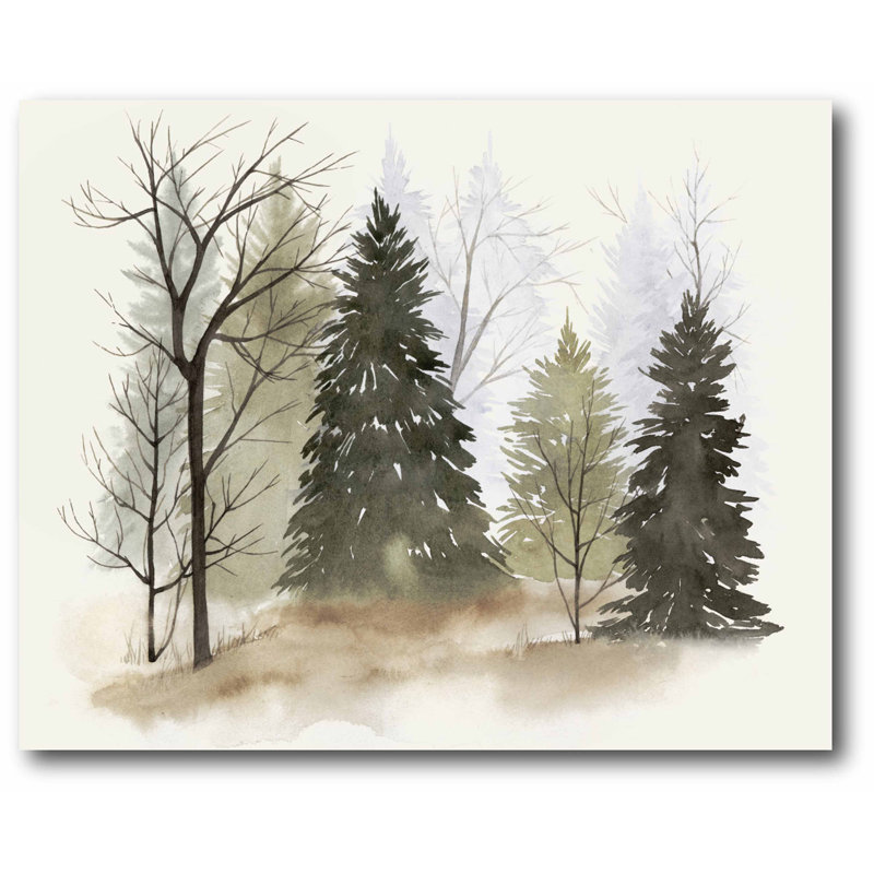 « pin trees », impression sur toile