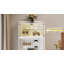 Computer Desk with Power Outlet and Tri-Color Light-1217118174