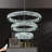 Markitta 32"+24"+16" Adjustable 3 rings Crystal Chandelier for Dining Room Living Room Dimmable 3000-6000k