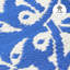 Tapis d'extérieur imperméable en plastique paille Ditya bleu foncé