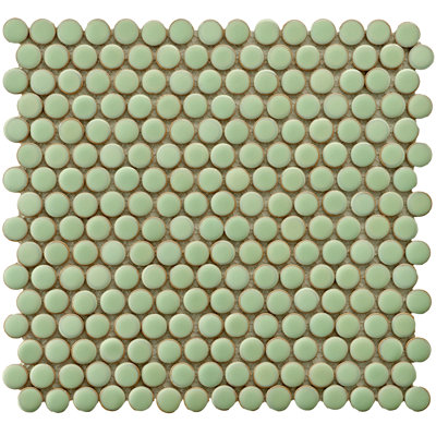 Hudson Penny Round Porcelain Mosaic Wall & Floorr Tile