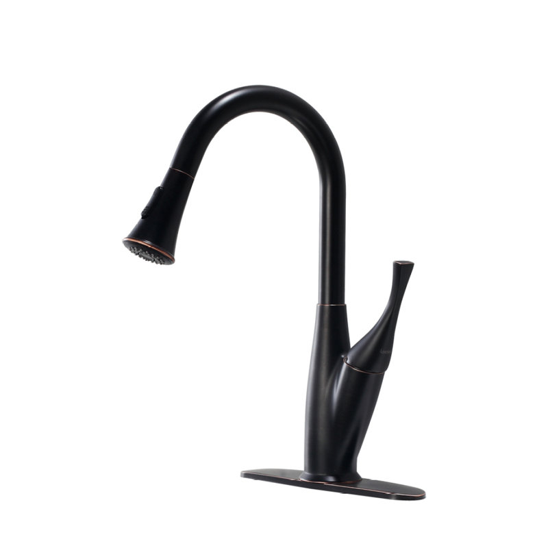Kitchen Faucet With Pull Out Spraye, Oil-Rubbed Bronze