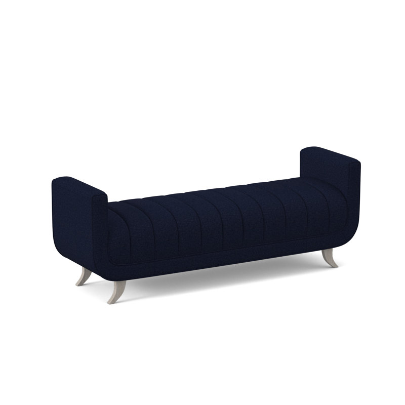 Salon Upholstered Bench, Margaret Uniform, Bisque