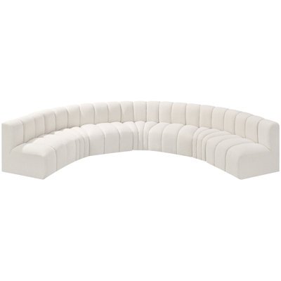 Hisa Upholstered Curved Sectional Reversible