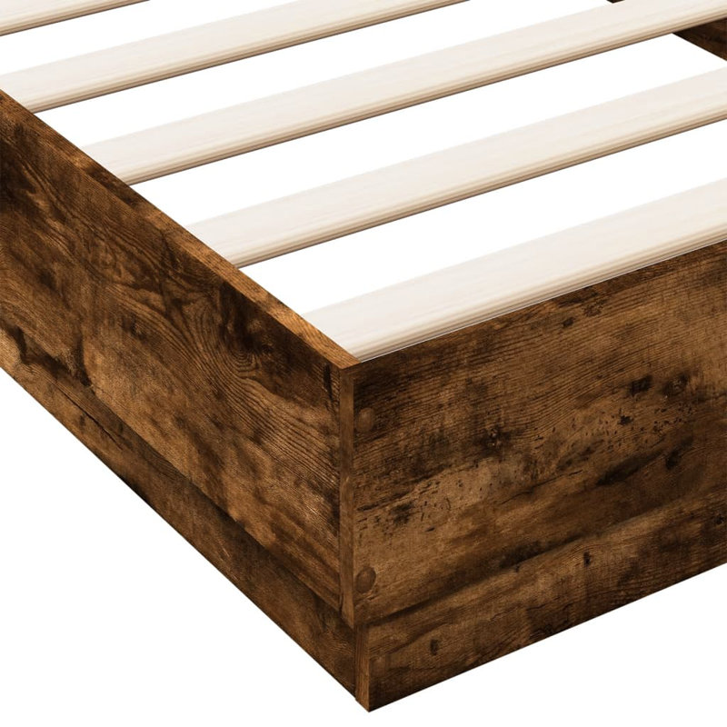 Single - 100 x 200 cm Bed, 203 x 93 x 23 cm, Grey Sonoma