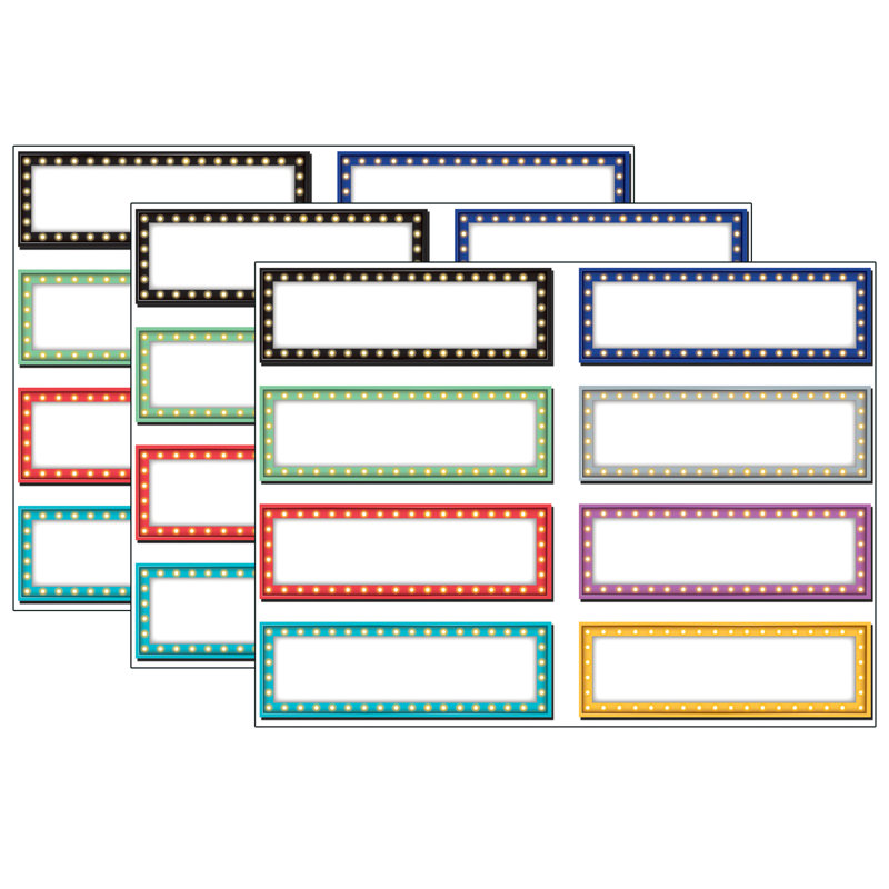 Teacher Created Resources Marquee Labels Magnetic Accents, 20 Per Pack, 3 Packs