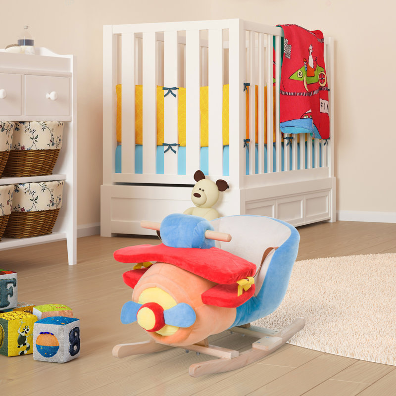 Chaise à bascule en bois pour enfant Qaba Kids