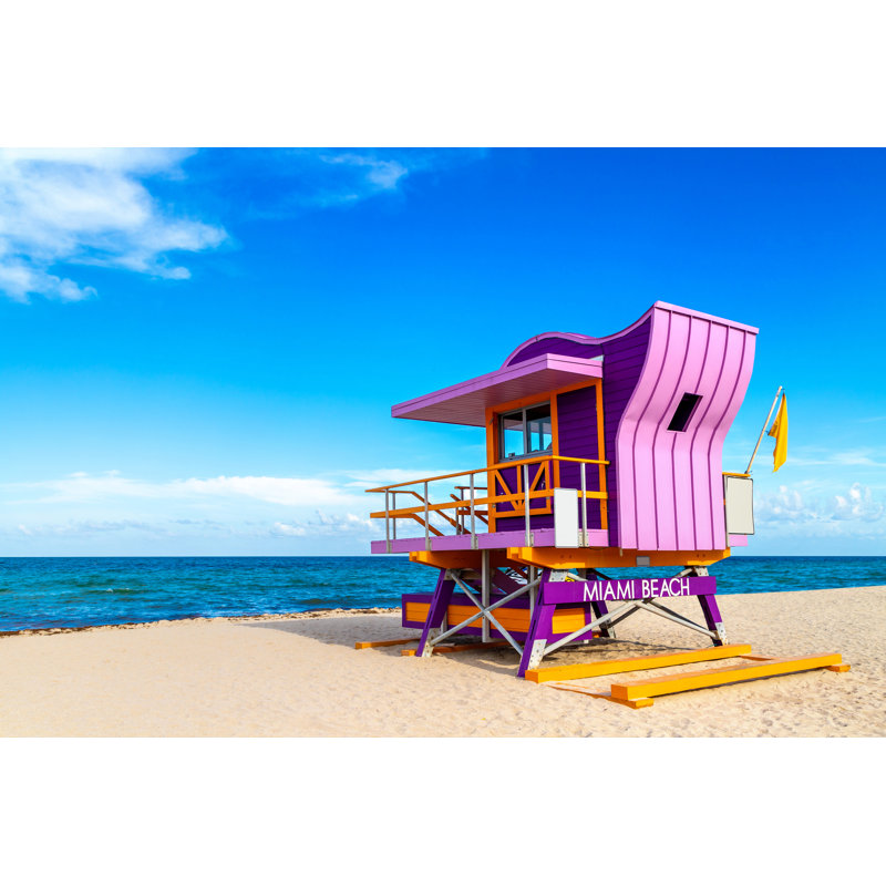 Miami Beach - Photographie sur toile tendue, H 24 po x l 36 po
