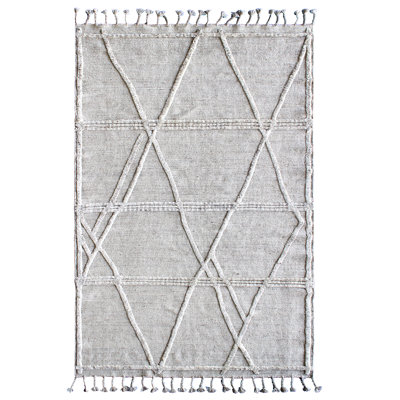 Moroccan Area Rug in Beige