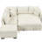 Beige Bed With Pull Out Design, Movable And & Power Sockets 82.6" L-shaped Sleeper , , Power, Decor