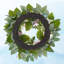 Couronne de printemps artificielle 20 po, décoration de fausse rose réaliste avec base en rotin, porte d'entrée pour la fête des Mères