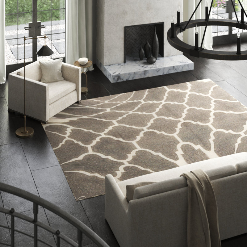 Wool Geometric Area Rug