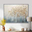 Harmonie d'arbres dorés et bleus V - Arbres, reproductions encadrées-97031572-109538558