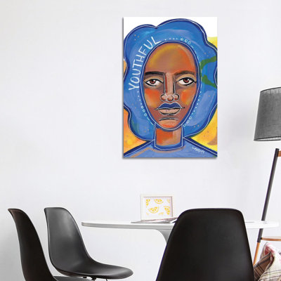 Youthful by Akaimi The Artist - Wrapped Canvas Print
