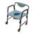 Rolling Commode Chair With Locking Wheels Heavy-Duty Toilet Chair For Home, Bedroom & Care Use