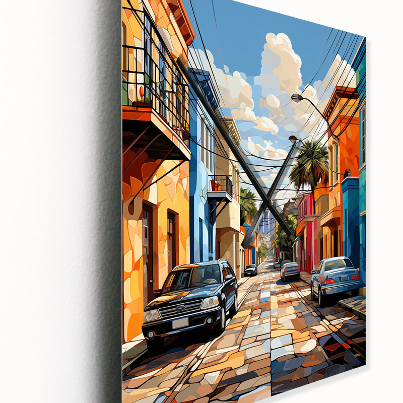 City Charleston Popart I - Très grandes horloges murales Cityscapes, H 32 po x l 16 po x P 1 po