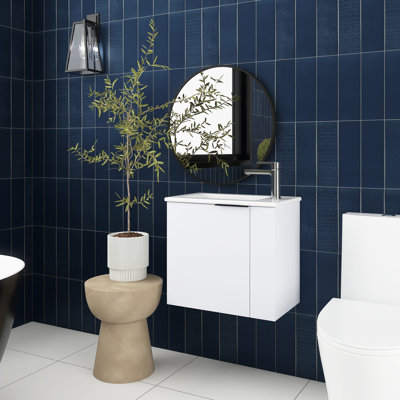 22'' Single Bathroom Vanity with Ceramic Top