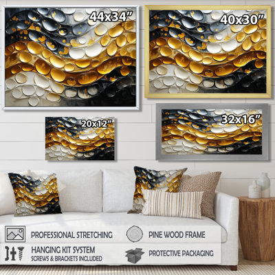 «Golden Passage To Transitional Art II», art abstrait moderne sur toile transitionnelle
