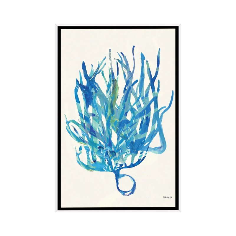 Coral Medley II by Stellar Design Studio - Painting on Canvas, 101.6 cm H x 66.04 cm W, White Floater Frame