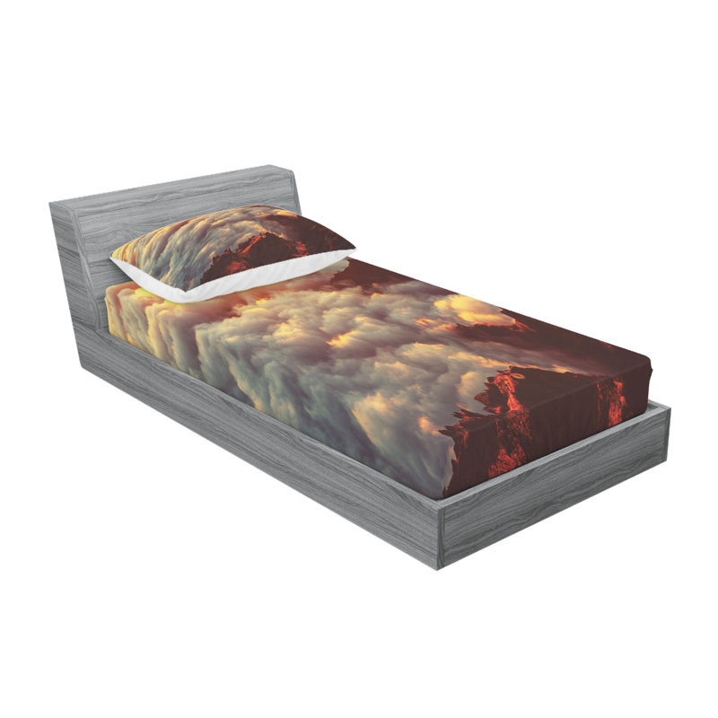 Microfiber Sheet Set, Twin Sheet Set with Fitted Sheet